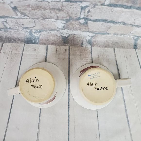 Alberta Wild  Rose Oversized Artisan Coffee Mugs - Picture 7 of 15